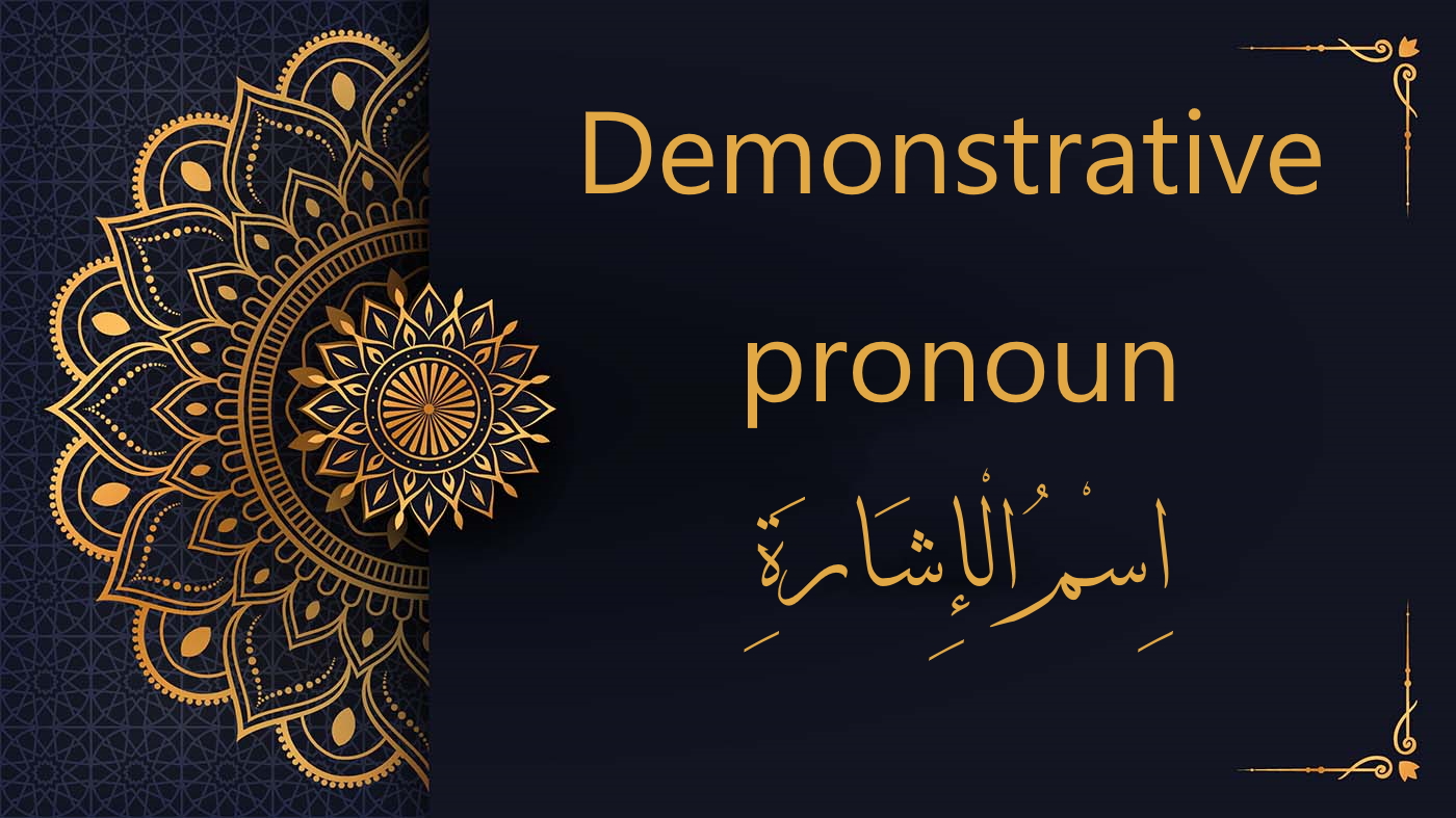 demonstrative pronouns