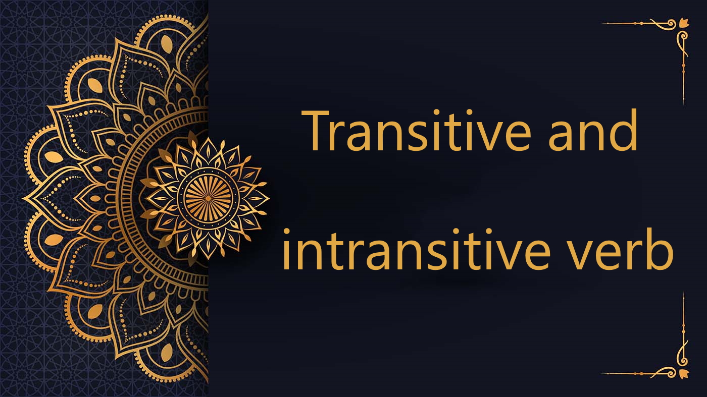 Transitive and intransitive verb - Arabic free courses